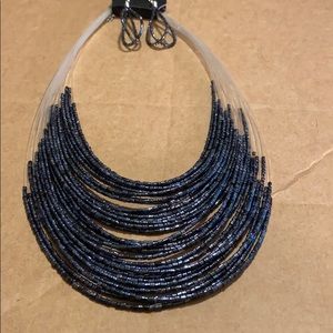 Beaded Necklace w/matching Earrings